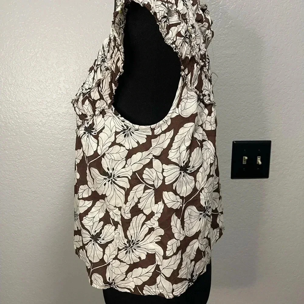 J.Crew Women’s Rosalie Top in Floral Cotton Voile SMALL